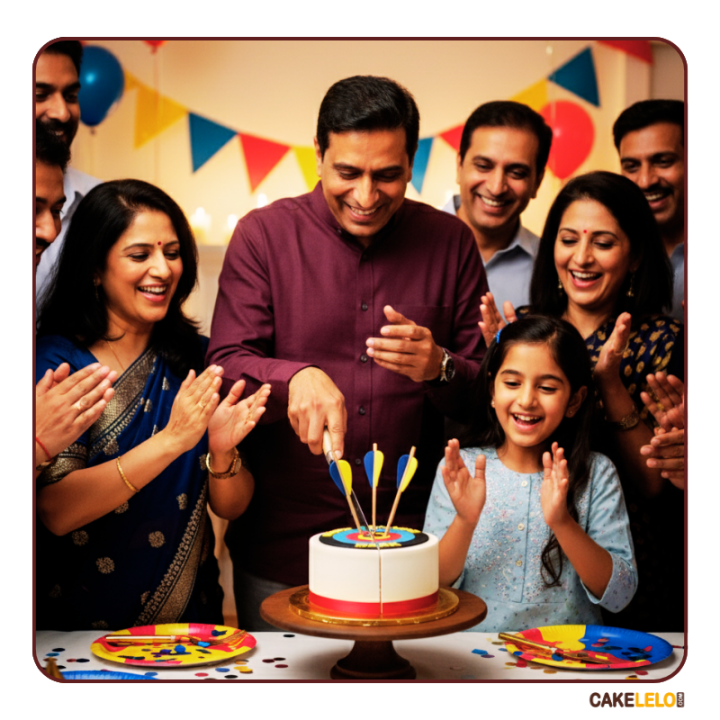 Dart Theme Cake | Bullseye Birthday Cake in Kudasan, Gandhinagar