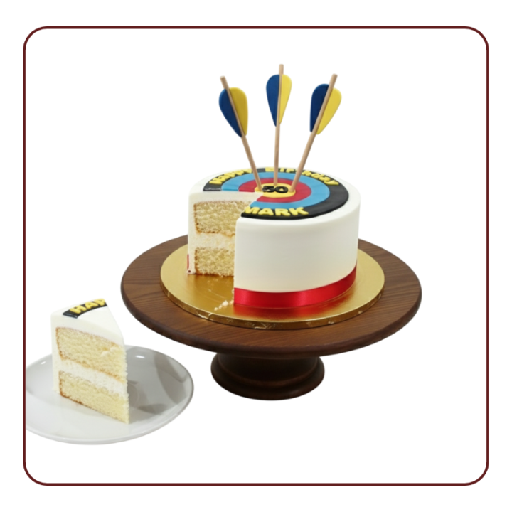 Dart Theme Cake | Bullseye Birthday Cake in Kudasan, Gandhinagar