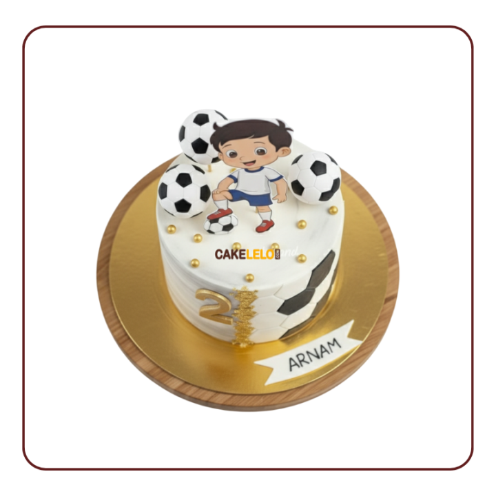 Ronaldo Fan Cake | Cute Football Birthday Cake in Gandhinagar
