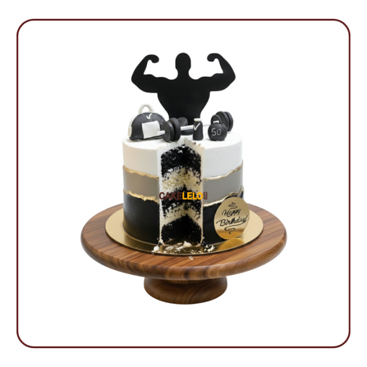 Workout Victory Cake | Luxury Gym Theme Cake in Gandhinagar