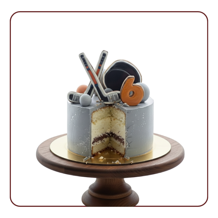Hockey Hungama Cake | Ice Hockey Birthday Cake in Gandhinagar