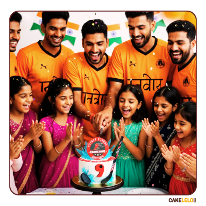 Hockey Hero Cake | Shattered Ice Theme Cake in Gandhinagar