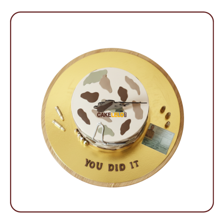 Sharp Shooter Cake | Army Theme Camouflage Cake in Gandhinagar