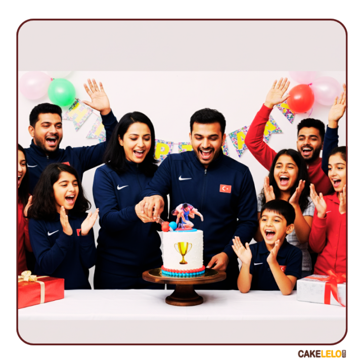 Champion Wrestler Cake | Victory Trophy Cake in Gandhinagar