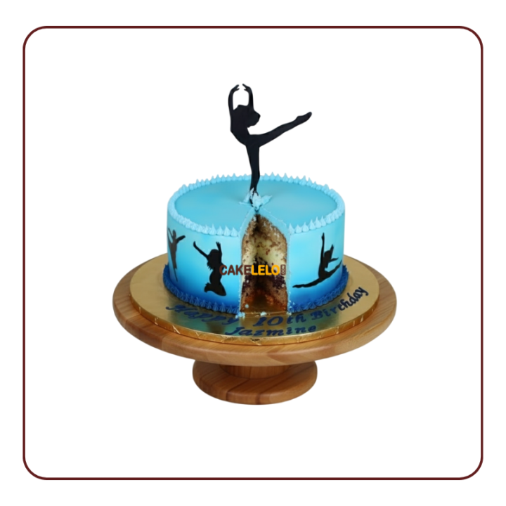 Yoga Vibes Cake | Cute Gymnast Birthday Cake in Gandhinagar