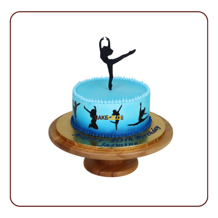 Yoga Vibes Cake | Cute Gymnast Birthday Cake in Gandhinagar