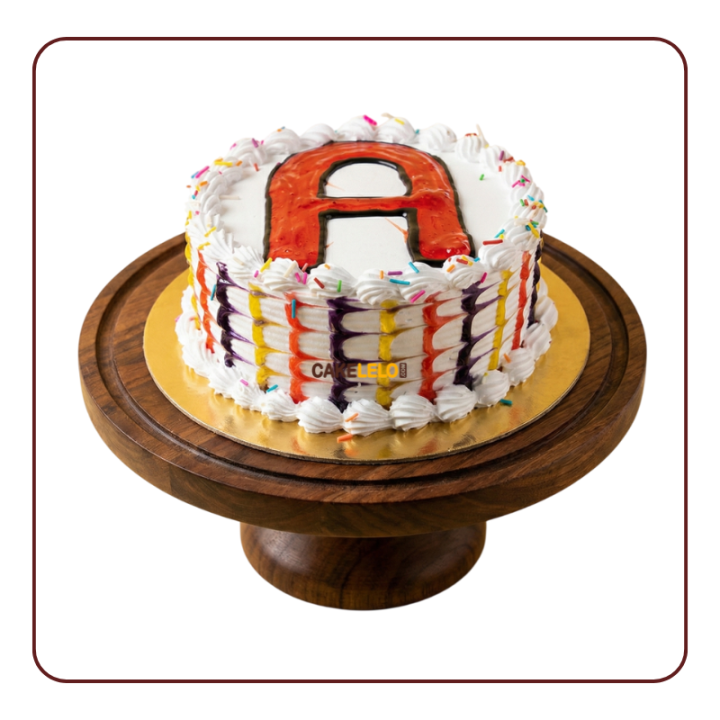 Alphabet Cake | Custom Name Letter Cakes in Gandhinagar