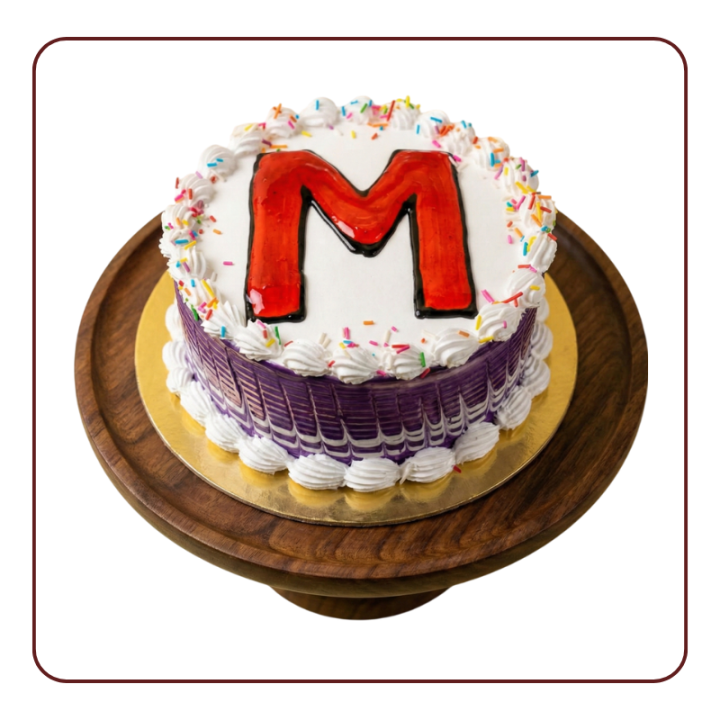 Alphabet Cake | Custom Name Letter Cakes in Gandhinagar