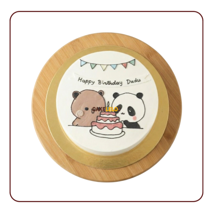 Bubu Dudu Bento Cake | Cute Love Cake Delivery in Gandhinagar