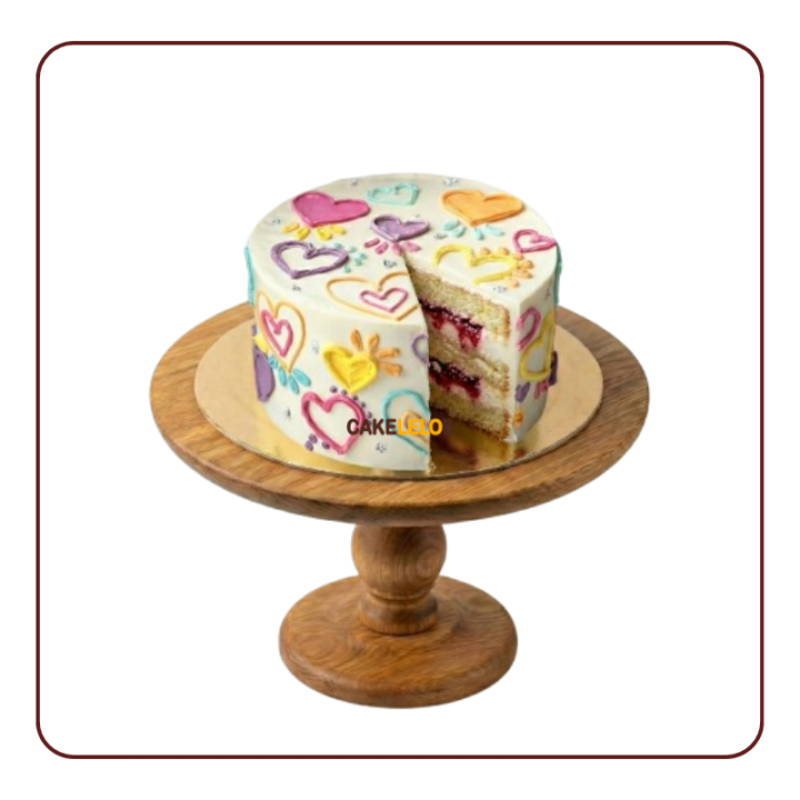 The Heart Bento Cake | Heart Shaped Cake Delivery Kudasan Gandhinagar