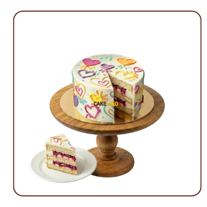 The Heart Bento Cake | Heart Shaped Cake Delivery Kudasan Gandhinagar