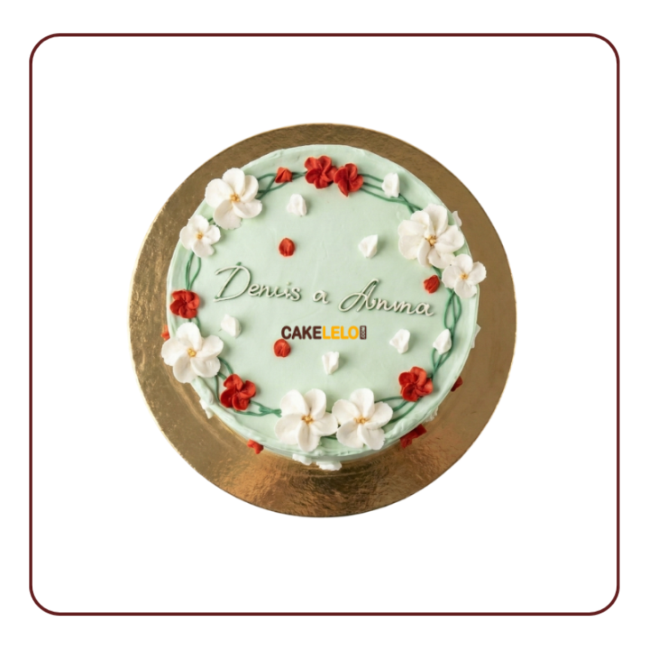 Flower's Petals Bento Cake | Palette Knife Art Cake Kudasan