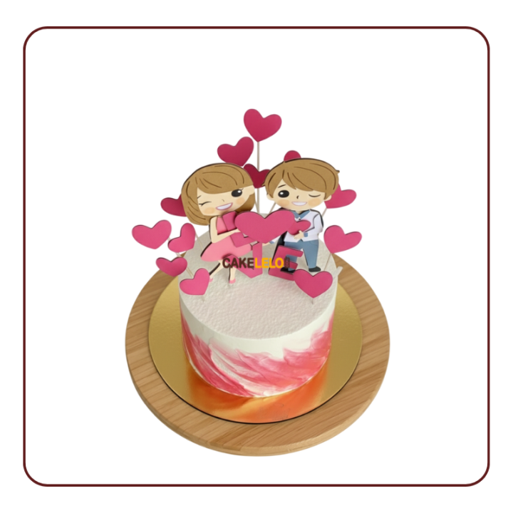 Celebration of Us Cake | Custom Photo Anniversary Cake Kudasan