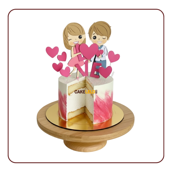 Celebration of Us Cake | Custom Photo Anniversary Cake Kudasan