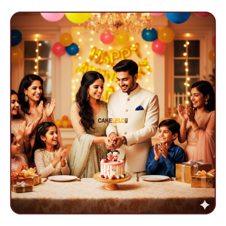 Cutie Couple Cake | Cute Anniversary Cake Kudasan Gandhinagar