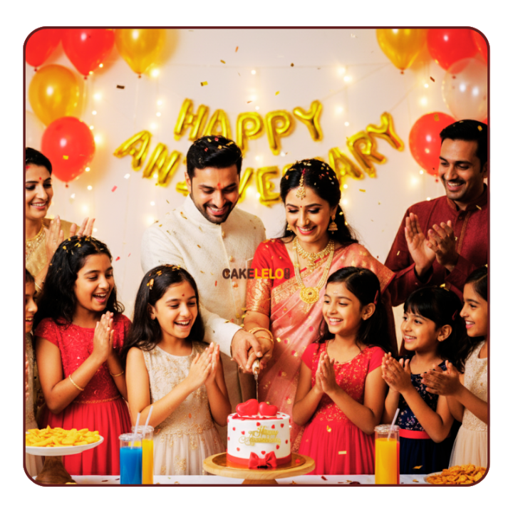 Forever After Cake | Elegant Anniversary Cake Kudasan