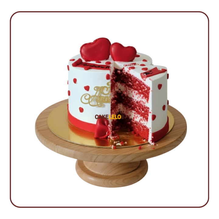 Forever After Cake | Elegant Anniversary Cake Kudasan