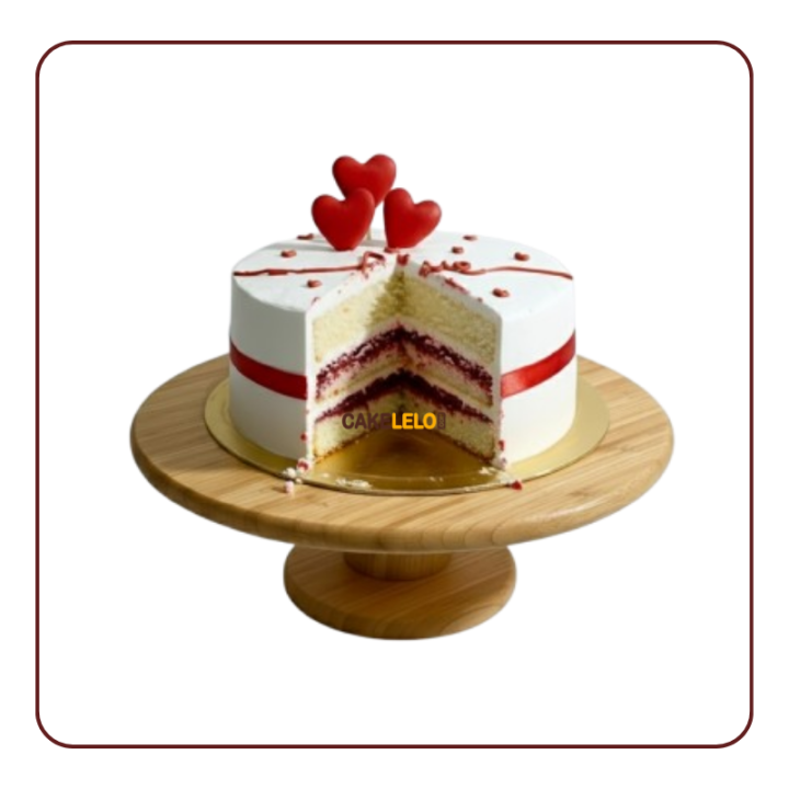 Modern Love Layer Cake | Top Anniversary Cake in Kudasan, Gandhinagar