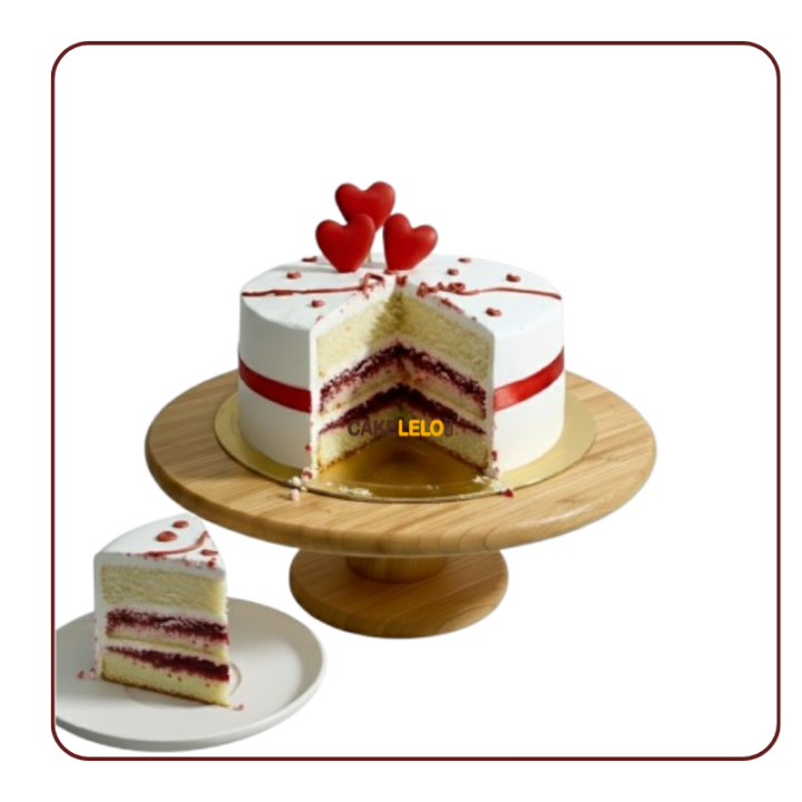 Modern Love Layer Cake | Top Anniversary Cake in Kudasan, Gandhinagar