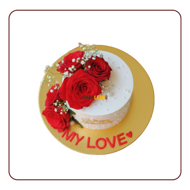 Platinum Romance Cake | Luxury Anniversary Cake Kudasan Gandhinagar