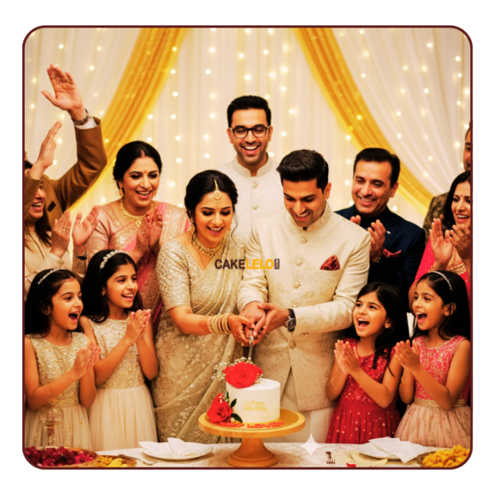 Platinum Romance Cake | Luxury Anniversary Cake Kudasan Gandhinagar