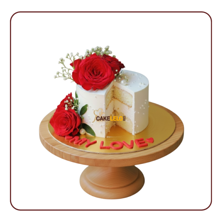 Platinum Romance Cake | Luxury Anniversary Cake Kudasan Gandhinagar