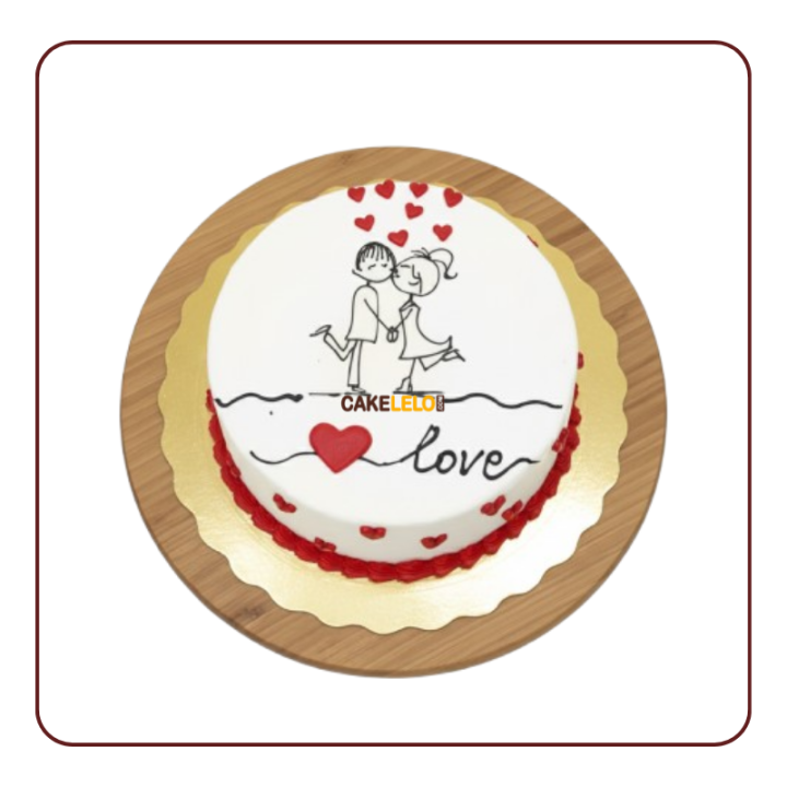 The Love Edit Cake | Trendy Minimalist Cake Kudasan Gandhinagar