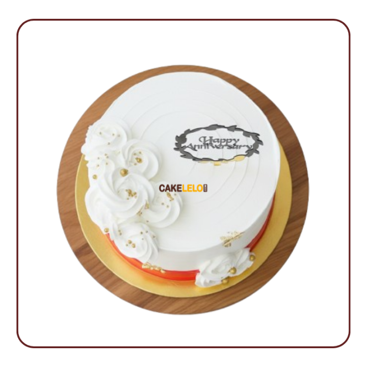 Whisper of Love Cake | Delicate Anniversary Cake Kudasan