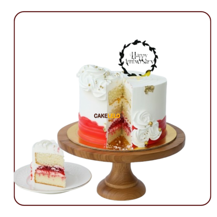 Whisper of Love Cake | Delicate Anniversary Cake Kudasan