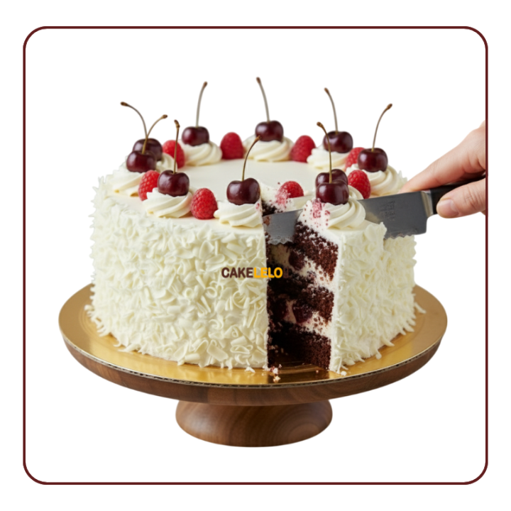 White Forest Cake | Fresh & Creamy Delight – Online Delivery | Cakelelo