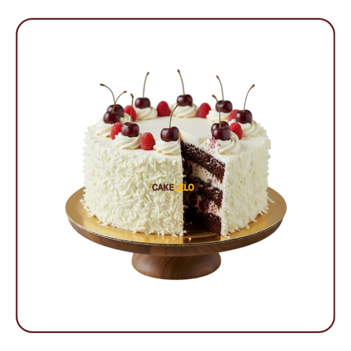 White Forest Cake | Fresh & Creamy Delight – Online Delivery | Cakelelo