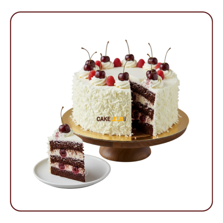 White Forest Cake | Fresh & Creamy Delight – Online Delivery | Cakelelo