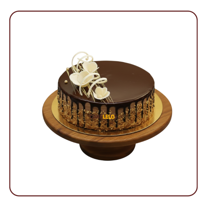 Chocolate Crunch Cake – Fresh Cream Chocolate Cake with Crispy Crunch Topping | Online Delivery in Gandhinagar