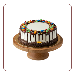 Chocolate Gems Cake | Colorful Chocolate Cake Online Gandhinagar