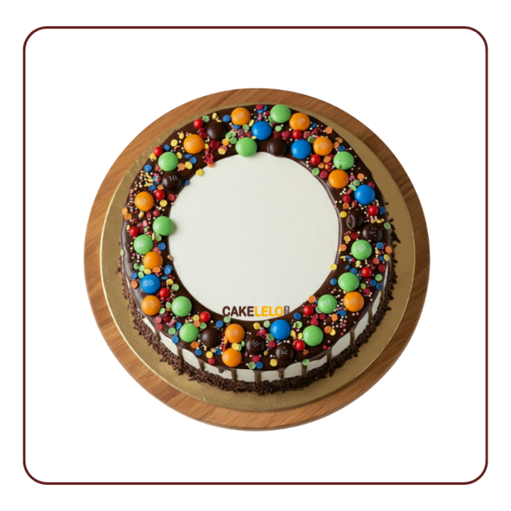 Chocolate Gems Cake | Colorful Chocolate Cake Online Gandhinagar