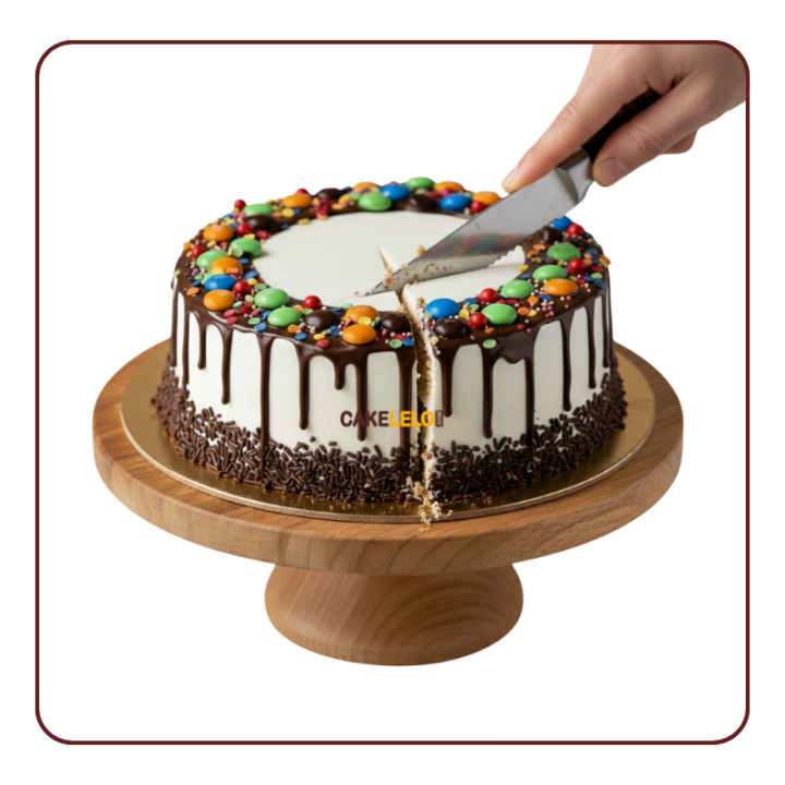 Chocolate Gems Cake | Colorful Chocolate Cake Online Gandhinagar
